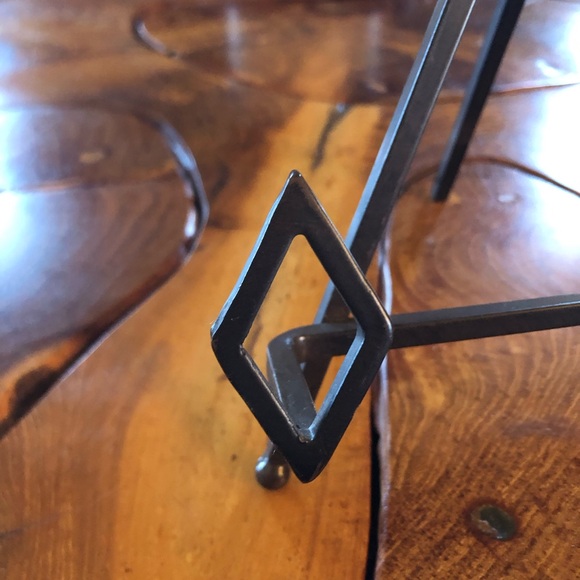 Black Wrought Iron Metal Display Easel - Picture 5 of 9